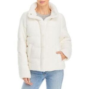 Bagatelle Womens white size large Faux Fur coat shearling new